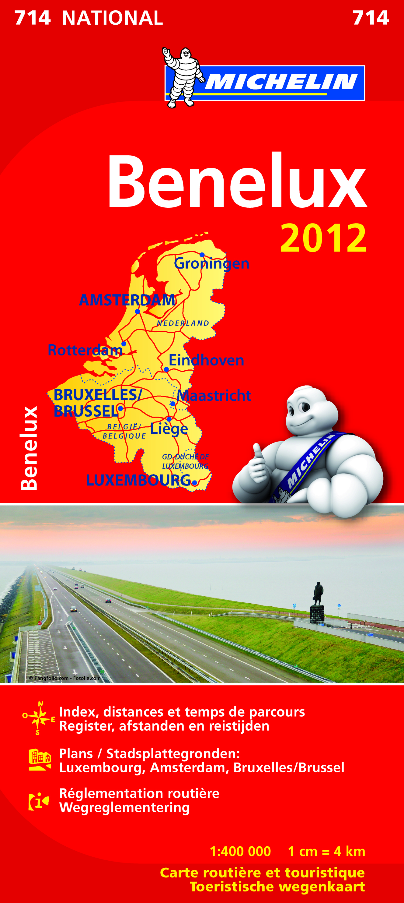 Wegenkaart Autokaart Landkaart Michelin 714 Benelux 2012 | Michelin |