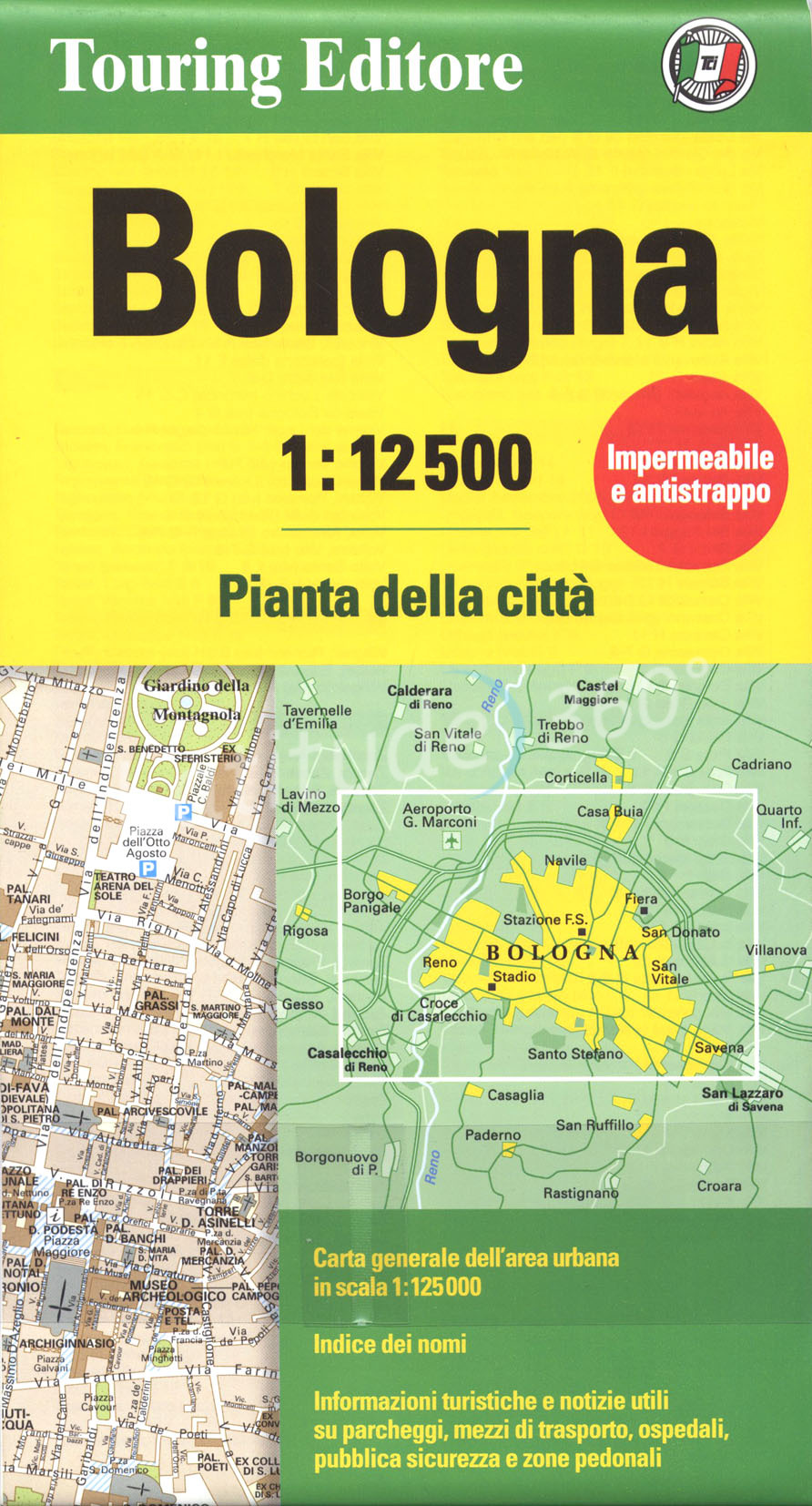 Plattegrond Stadsplattegrond Bologna | Touring Club Italiano |