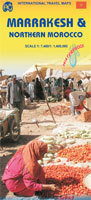 Stadsplattegrond Landkaart Northern Morocco Marokko Marrakesh Marrakech | Itmb |