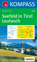Wandelkaart 026 Seefeld in Tirol Leutasch | Kompass |