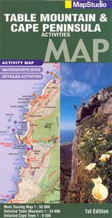 Landkaart Wegenkaart 08 Table Mountain And Cape Peninsula Activities Map Road Map | Map Studio |