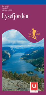 Wandelkaart 2681 Lysefjorden, Topografische Kaart Turkart Noorwegen | Statens Ugland It |