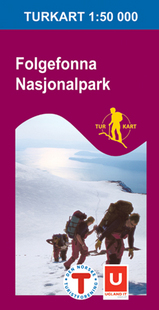 Wandelkaart 2663 Folgefonna nationalpark , Topografische Kaart Turkart Noorwegen | Statens Ugland It |