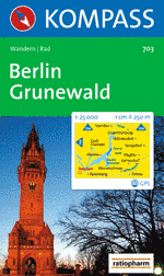 Wandelkaart 703 Berlin Grunewald | Kompass |