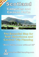 Camping Schotland Scotland campsites and caravan parks landkaart wegenkaart | Scottishcamping.com |