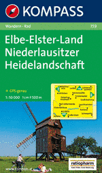 Wandelkaart 759 Elbe Elster Land Niederlausitzer Heidelschaft | Kompass |