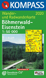 Wandelkaart 2020 Böhmerwald Eisenstein | Kompass |
