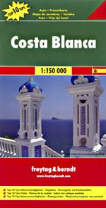 Landkaart wegenkaart Costa Blanca | Freytag Berndt |