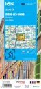 Wandelkaart 3340ET Digne-les-Bains | IGN - Institut Géographique National