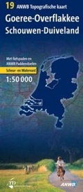 Fietskaart - Wandelkaart 19 Goeree-Overflakkee en Schouwen-Duiveland (Topografisch)  | ANWB