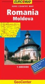 Wegenkaart - Landkaart Romania and Moldavia- Roemenië en Moldavië | Euromap