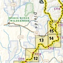 Wandelkaart 1201 Colorado Trail Zuid / Durango tot Monarch | National Geographic