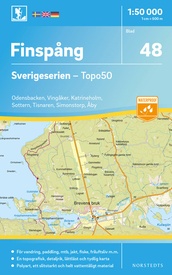 Wandelkaart - Topografische kaart 48 Sverigeserien Finspång | Norstedts
