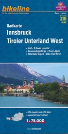 Fietskaart A12 Bikeline Radkarte A Innsbruck - Tiroler Unterland West | Esterbauer