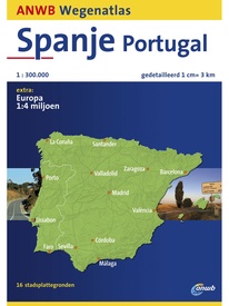 Wegenatlas Spanje, Portugal: schaal 1:300.000 | ANWB