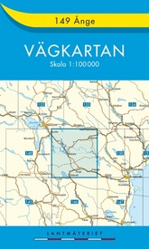 Wegenkaart - landkaart 149 Vägkartan Ange | Lantmäteriet