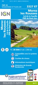 Wandelkaart - Topografische kaart 3327ET Morez - les Rousses | IGN - Institut Géographique National