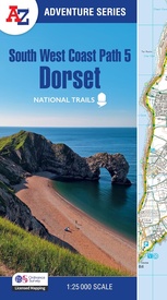 Wandelatlas 5 Adventure Atlas South West Coast Path  - Dorset | A-Z Map Company