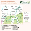 Wandelkaart - Topografische kaart 145 OS Explorer Map Guildford, Farnham | Ordnance Survey