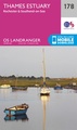 Wandelkaart - Topografische kaart 178 Landranger Thames Estuary, Rochester & Southend-on-Sea | Ordnance Survey