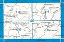 Wandelkaart - Topografische kaart 40/1-2 Wavre - Chaumont - Gistoux - Louvain la Neuve | NGI - Nationaal Geografisch Instituut