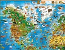 Kinderwereldkaart 92ML Dieren van de wereld, 140 x 100 cm | Dino's Maps Kinderwereldkaart 92 Dieren van de wereld, 140 x 100 cm | Dino's Maps