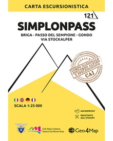 Wandelkaart 121 Simplonpass | Geo4Map