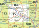 Fietskaart - Wegenkaart - landkaart 160 Marmande - Agen - Périgord | IGN - Institut Géographique National