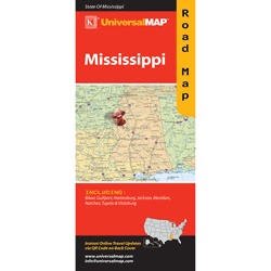Wegenkaart Mississippi | Universal Map