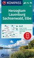 Wandelkaart 722 Herzogtum Lauenburg Sachsenwald - Elbe | Kompass