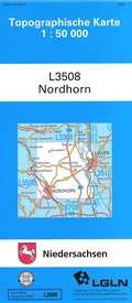 Topografische kaart L3508 Nordhorn | LGL Niedersachsen