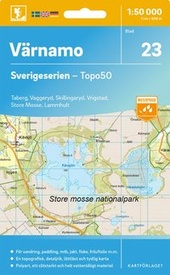 Topografische kaart - Wandelkaart 23 Sverigeserien Värnamo | Norstedts