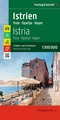 Wegenkaart - landkaart Istrië - Pula - Opatija - Koper + fietsroutes | Freytag & Berndt