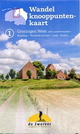 Wandelknooppuntenkaart - Wandelkaart 1 Groningen west | Reisboekwinkel de Zwerver