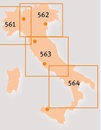 Wegenkaart - landkaart 563 Centraal Italië - Toscane, Umbrië, San Marino, Marche, Lazio, Abruzzo | Michelin