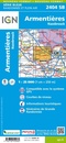 Wandelkaart - Topografische kaart 2404SB Armentieres - Hazebrouck | IGN - Institut Géographique National