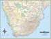 Wandkaart Southern Africa - Zuid Afrika | 130 x 98 cm | Tracks4Africa