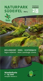 Wandelkaart 28 Naturpark Südeifel Blatt  (Süd) Irrel, Bollendorf, Echternach | Eifelverein