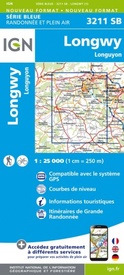 Wandelkaart - Topografische kaart 3211SB Longuyon - Longwy | IGN - Institut Géographique National