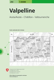 Wandelkaart - Topografische kaart 293 Valpelline | Swisstopo