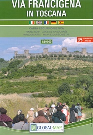 Wandelkaart Via Francigena in Toscana | Global Map