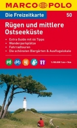 Wegenkaart - landkaart 50 Marco Polo Freizeitkarte Rügen und mittlere Ostseeküste - Oostzeekust | Marco Polo
