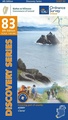 Topografische kaart - Wandelkaart 83 Discovery Kerry (Caherciveen) | Ordnance Survey Ireland