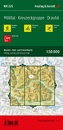 Fietskaart - Wandelkaart 225 Mölltal - Kreuzeckgruppe - Drautal | Freytag & Berndt