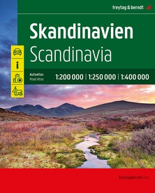Wegenatlas Scandinavië | A4-Formaat | Ringband | Freytag & Berndt