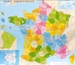 Wandkaart Frankrijk Departementen 115 x 100 cm | IGN - Institut Géographique National