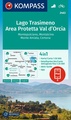 Wandelkaart 2463 Lago Trasimeno - Area Protetta Val d'Orcia | Kompass