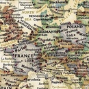 Prikbord 28PR Wereldkaart, politiek & antiek, 185 x 122 cm | National Geographic