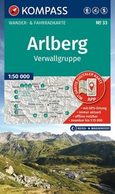 Wandelkaart 33 Arlberg - Verwallgruppe | Kompass