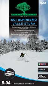 Toerskikaart S04 Valle Stura Ski touring map | Fraternali